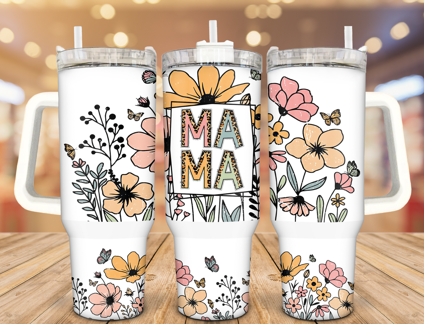 Mama Doodles 40oz Stainless Steel Tumbler