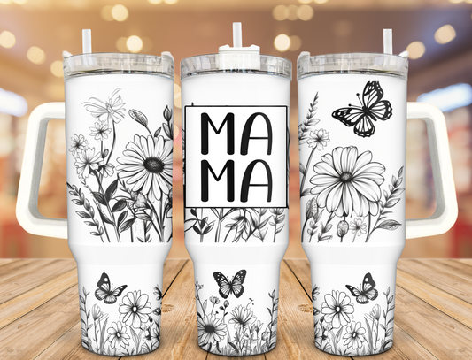 Mama Doodles 40oz Stainless Steel Tumbler