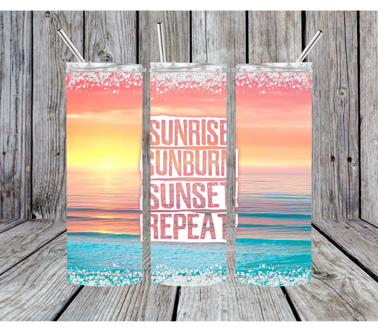 Beach 20oz Stainless Steel Tumbler