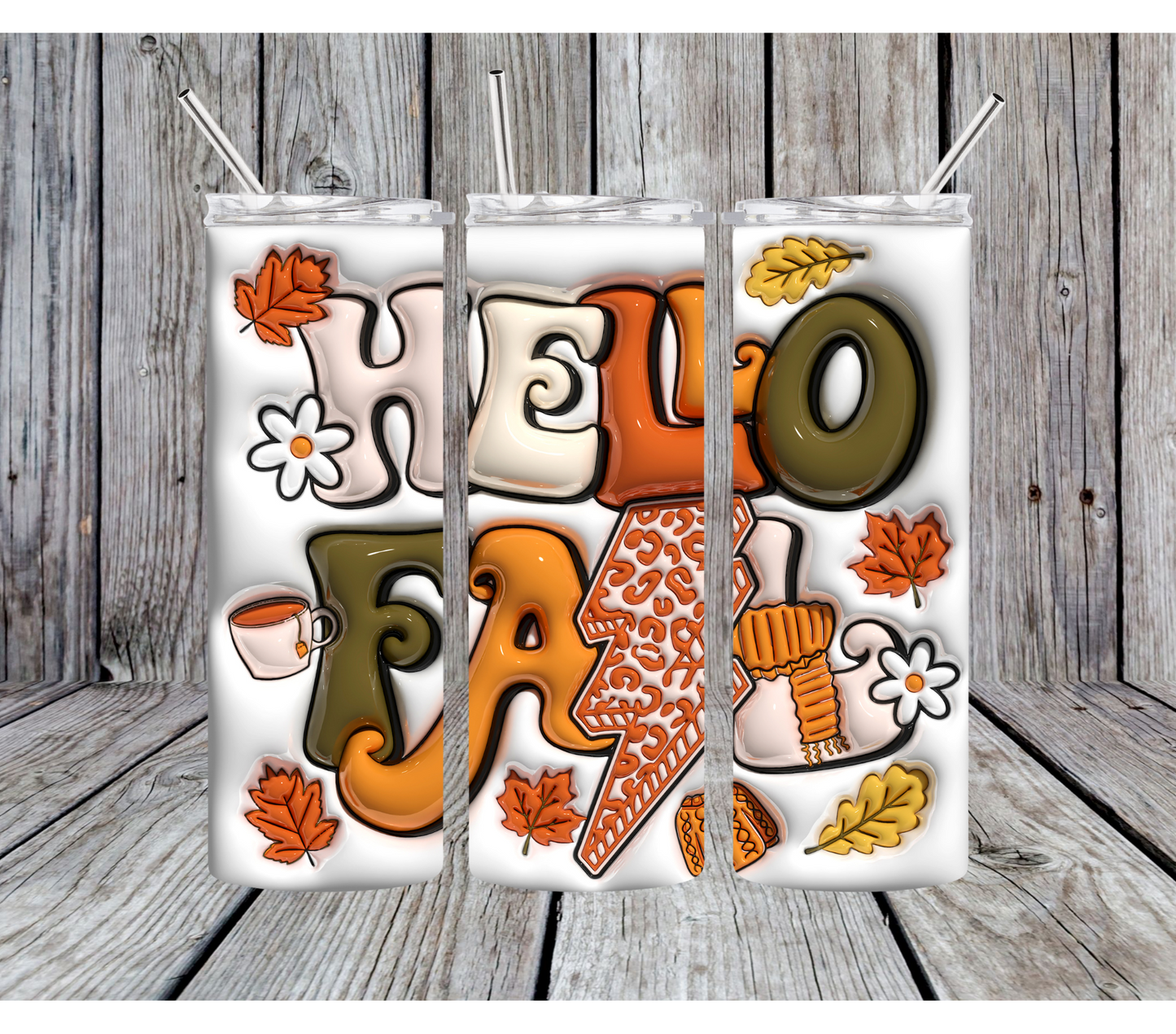 Hello Fall 20oz Stainless Steel Tumbler