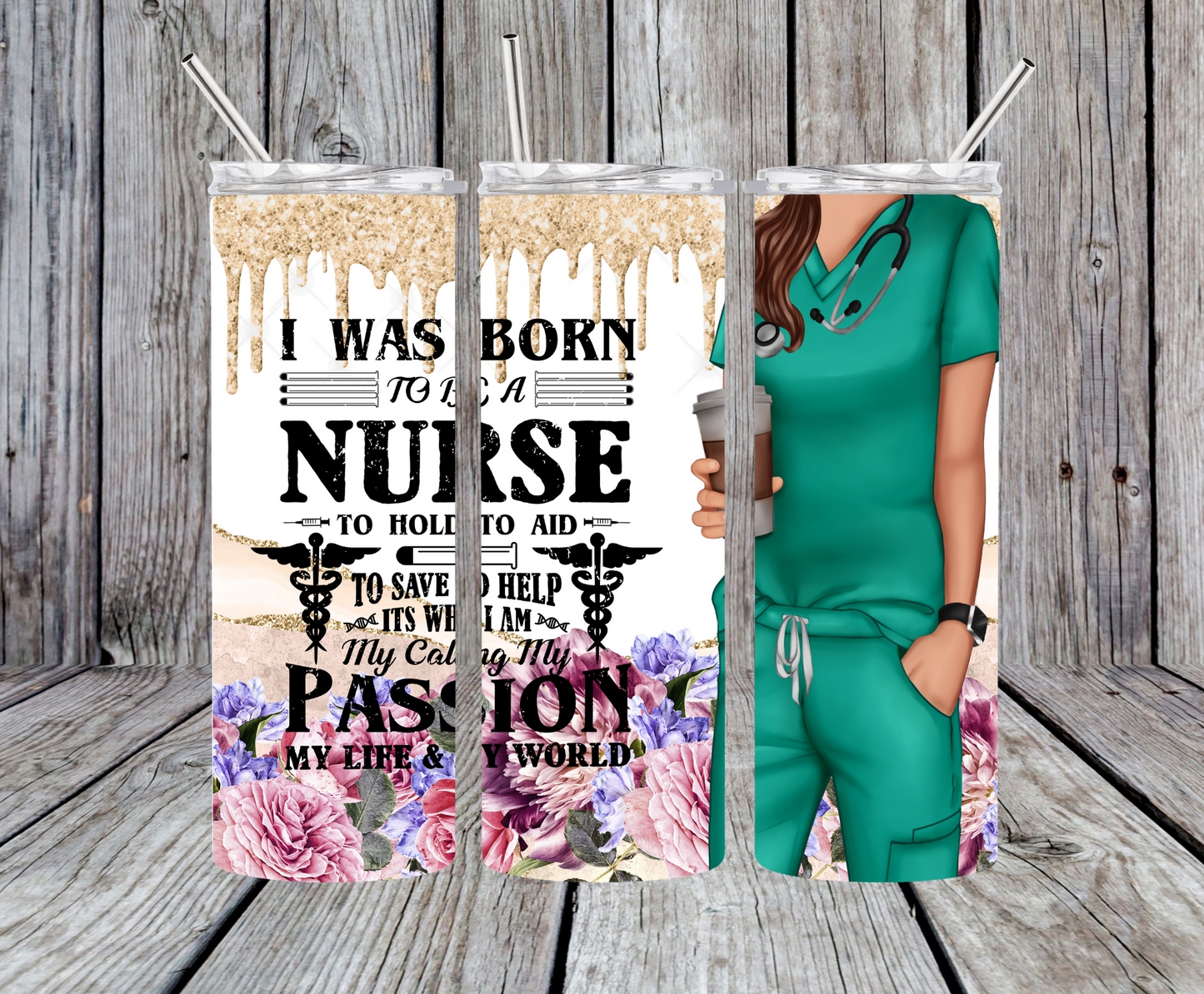 Born to be a Nurse Collection 20oz Stainless Steel Tumbler